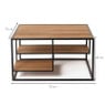 Salontafel Charlie - vierkant - 40x75x75 cm
