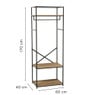 Kledingkast Charlie - smal - 170x60x40 cm