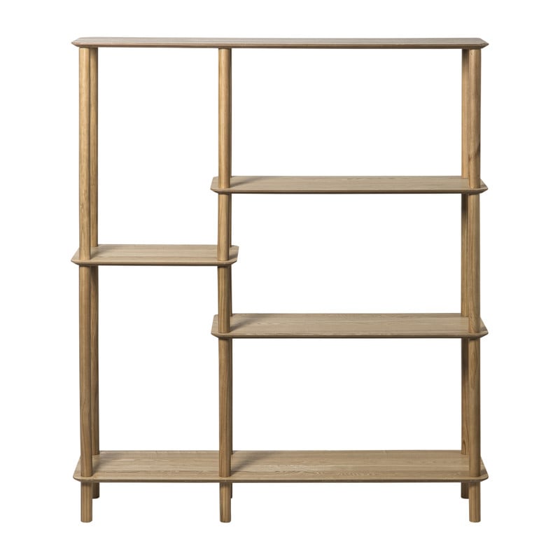 Vakkenkast Scandi hoog - naturel - 140x120x30 cm 