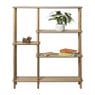 Vakkenkast Scandi hoog - naturel - 140x120x30 cm 