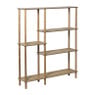 Vakkenkast Scandi hoog - naturel - 140x120x30 cm 