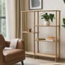 Vakkenkast Scandi hoog - naturel - 140x120x30 cm 
