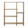 Vakkenkast Scandi hoog - naturel - 140x120x30 cm 