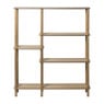 Vakkenkast Scandi hoog - naturel - 140x120x30 cm 