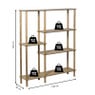 Vakkenkast Scandi hoog - naturel - 140x120x30 cm 