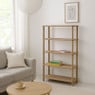 Boekenkast Scandi - naturel - 140x80x30 cm