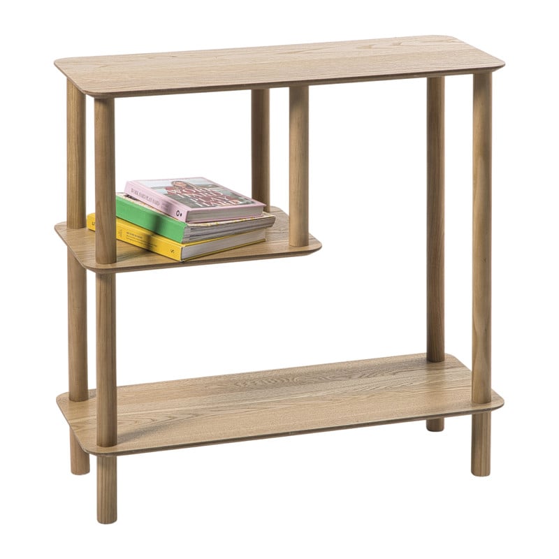 Vakkenkast Scandi laag - naturel - 75x75x30 cm