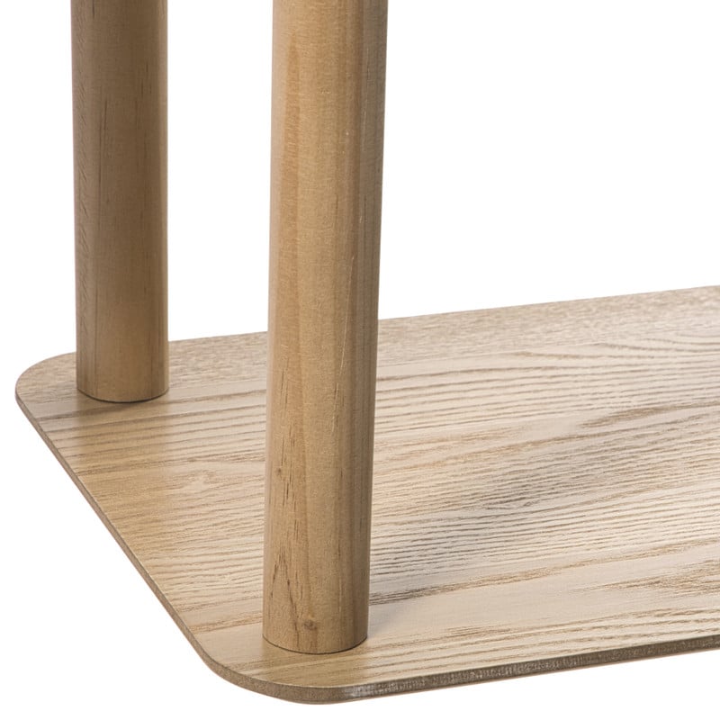 Vakkenkast Scandi laag - naturel - 75x75x30 cm