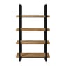 Boekenkast James - bruin/zwart - 168.5x100x41 cm