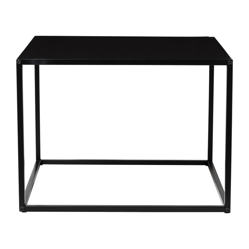 Bijzettafel basix - zwart - 55x55x40 cm