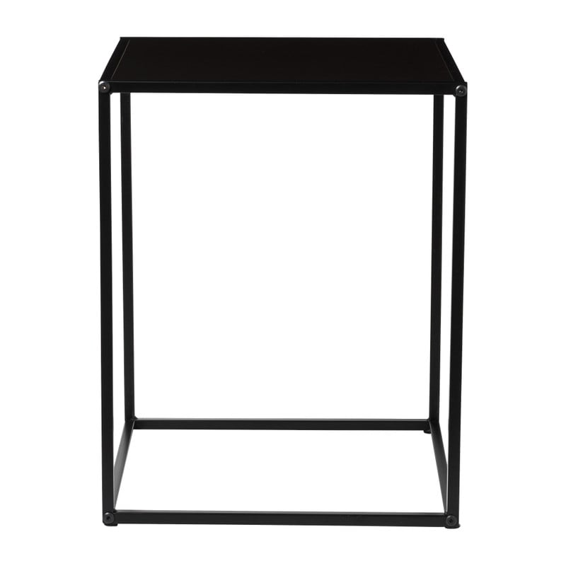 Bijzettafel basix - zwart - 40x40x50 cm