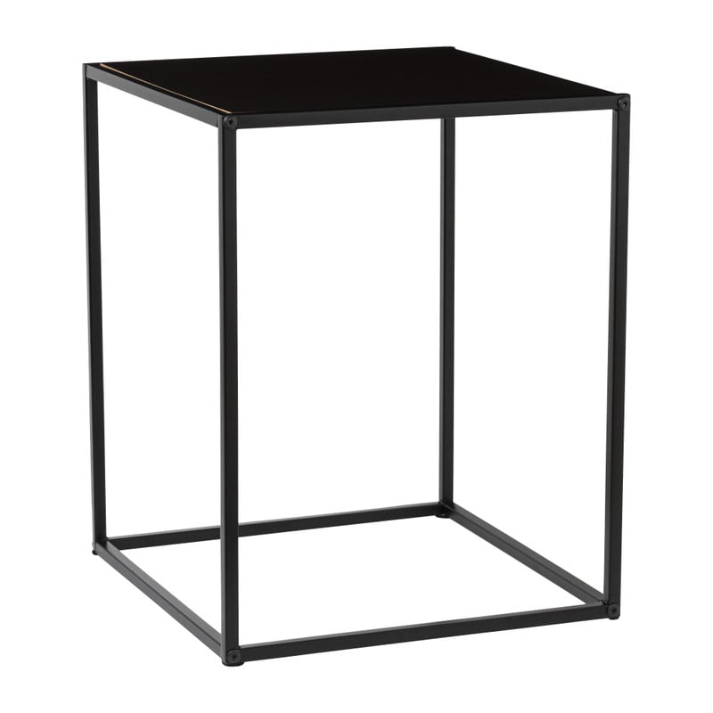 Bijzettafel basix - zwart - 40x40x50 cm