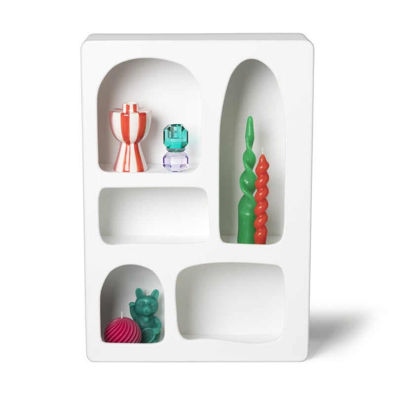 5 vakkenkast Zaha organic - MDF - 65x45x15 cm