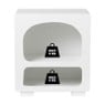 2 vakkenkast Zaha organic - MDF - wit - 50x45x30 cm