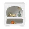 2 vakkenkast Zaha organic - MDF - wit - 50x45x30 cm