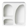 3 vakkenkast Zaha organic - MDF - wit - 30x30x15 cm