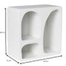 3 vakkenkast Zaha organic - MDF - wit - 30x30x15 cm