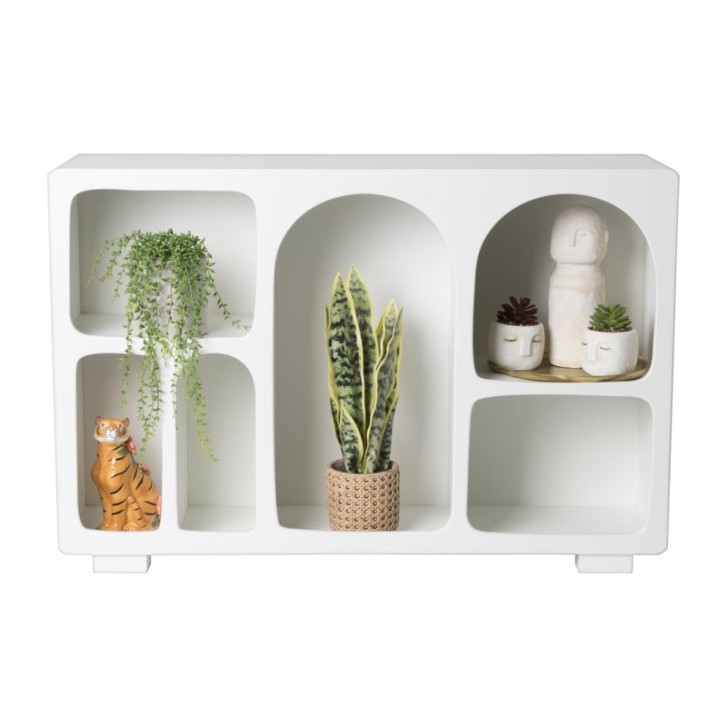 6 vakkenkast Zaha organic - MDF - 60x90x25 cm