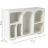 6 vakkenkast Zaha organic - MDF - 60x90x25 cm