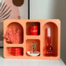 Wandkastje Zaha organic - MDF - oranje - 28x40x9 cm