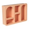 Wandkastje Zaha organic - MDF - oranje - 28x40x9 cm