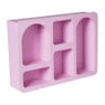 Wandkastje Zaha organic - MDF - roze - 28x40x9 cm