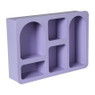 Wandkastje Zaha organic - MDF - paars - 28x40x9 cm