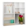 Letterbak met spiegel - 50x50 cm - wit 
