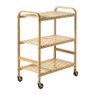 Trolley bamboe - bruin - 80x60x33.5 cm