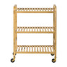 Trolley bamboe - bruin - 80x60x33.5 cm