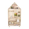 Vakkenkast houten huis - 150x76x20 cm