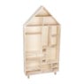 Vakkenkast houten huis - 150x76x20 cm