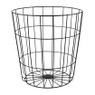 Mand Malmo met dienblad - metaal - 40x40x44 cm