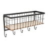 Wandrek met 5 haken - 48x17x27 cm