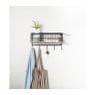 Wandrek met 5 haken - 48x17x27 cm