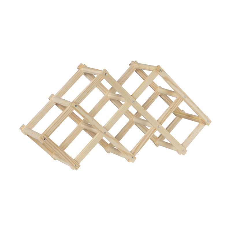 Houten wijnrek Kalmar - inklapbaar - 45x12x31 cm 