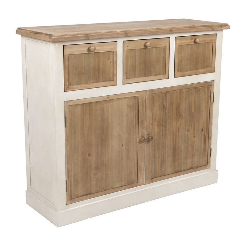 Dressoir cottage - 3 laden + 2 deurtjes
