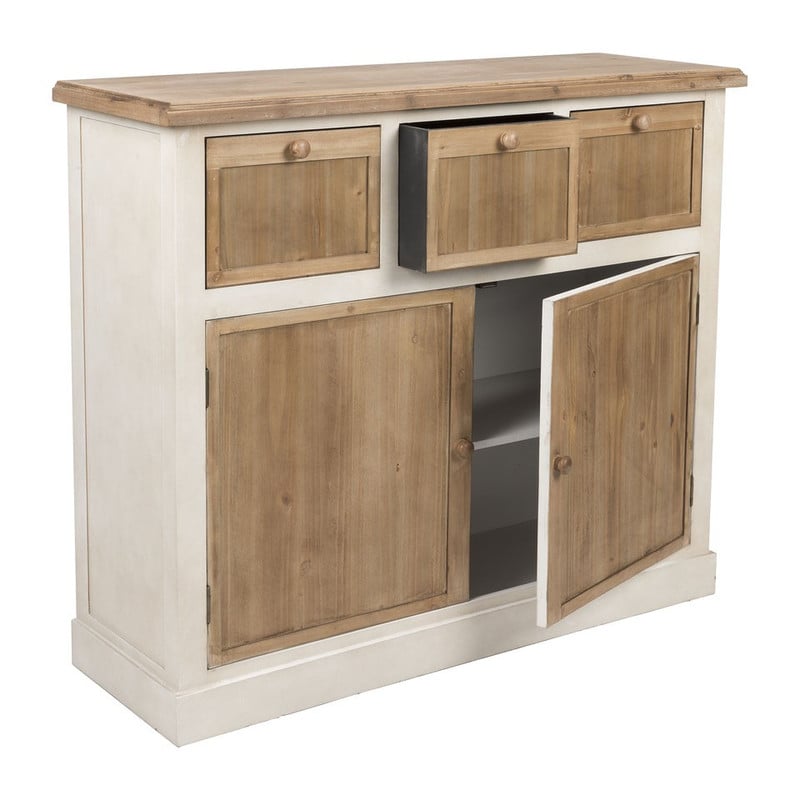 Dressoir cottage - 3 laden + 2 deurtjes
