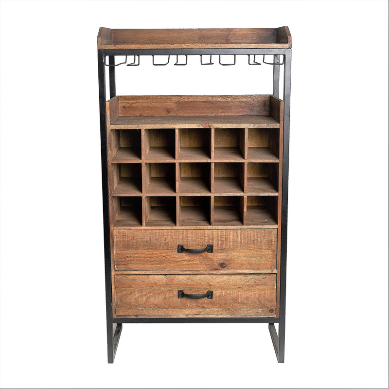 Wijnkast Vino - hout - 116x63x32 cm