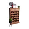 Wijnkast met lade - 63x30x108 cm