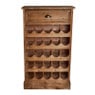 Wijnkast met lade - 63x30x108 cm