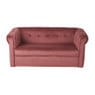 Kids bankje velvet - roze
