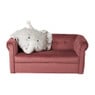 Kids bankje velvet - roze