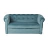 Kids bankje velvet - blauw