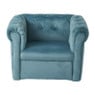 Kids stoeltje velvet - blauw