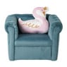 Kids stoeltje velvet - blauw