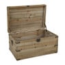 Houten kist - white wash - 62x40x32 cm