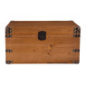 Houten kist - lichtbruin - 55x34x30 cm