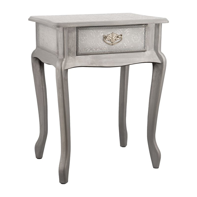 Sidetable barok - 44x32x57 cm - wit