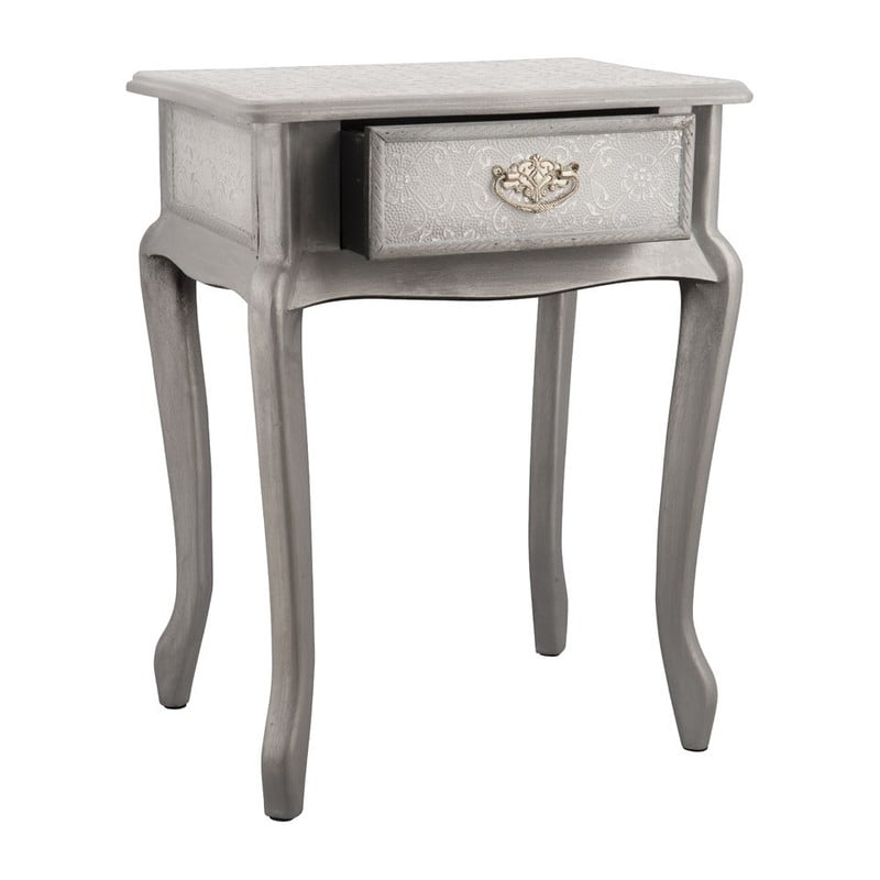Sidetable barok - 44x32x57 cm - wit